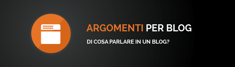 argomenti blog