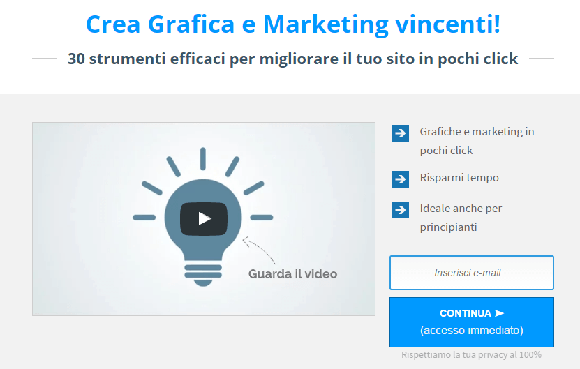 landing page demo